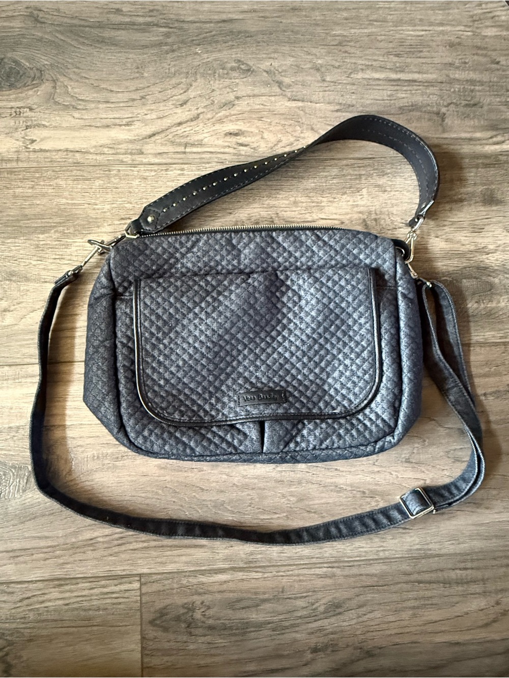 Vera Bradley Quilted mid-size Crossbody Bag in Denim